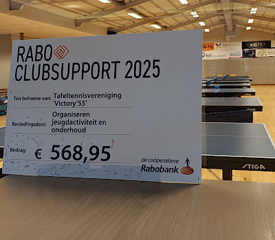 Mooi bedrag Rabo Clubsupport