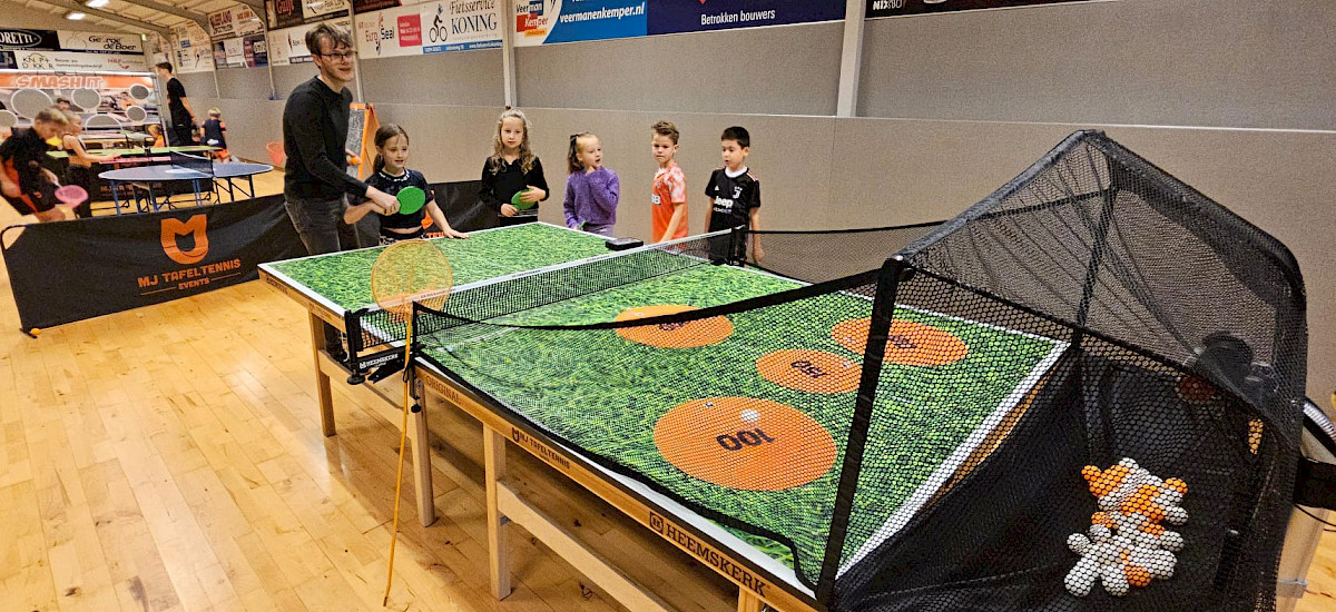 Tafeltennis als gymles voor basisscholen