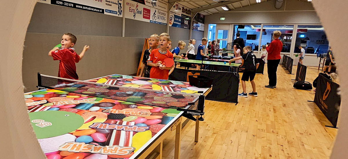 Tafeltennis als gymles voor basisscholen
