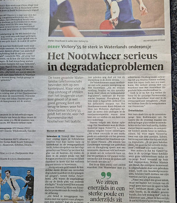Victory '55 in het Noordhollands Dagblad