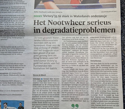 Victory '55 in het Noordhollands Dagblad